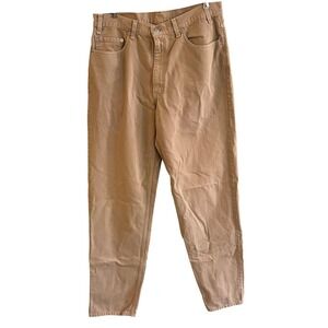 VTG 1997 Levi's Brown Tan 550 Relaxed Fit Made USA 36x34‎  Denim Jeans